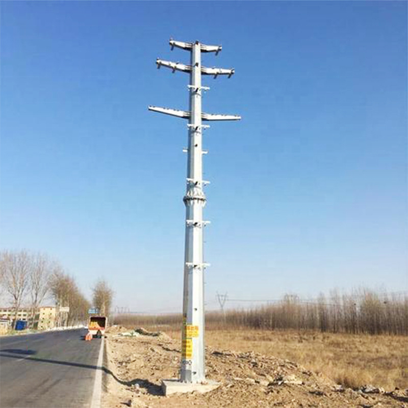 Wieża energetyczna z wysokim masztem elektrycznym