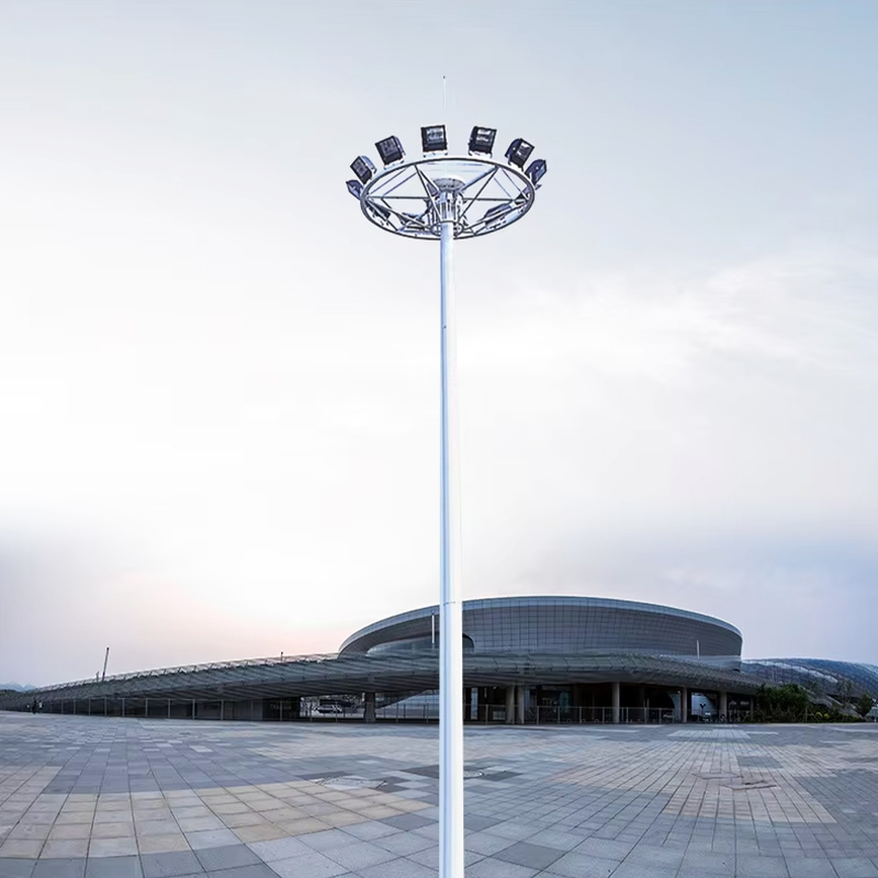 Konfigurowalne dwudziestostronne wysokie słupy masztowe Dodecagon na stadion autostradowy