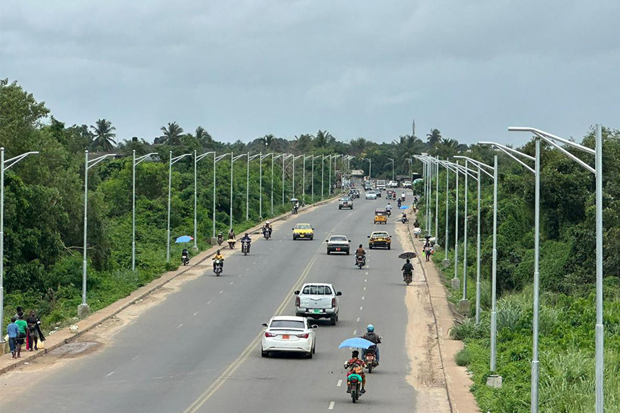 Liberia – słup świetlny